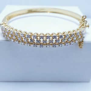 Elegance Silver Handmade Bracelet 24kt Gold Plated