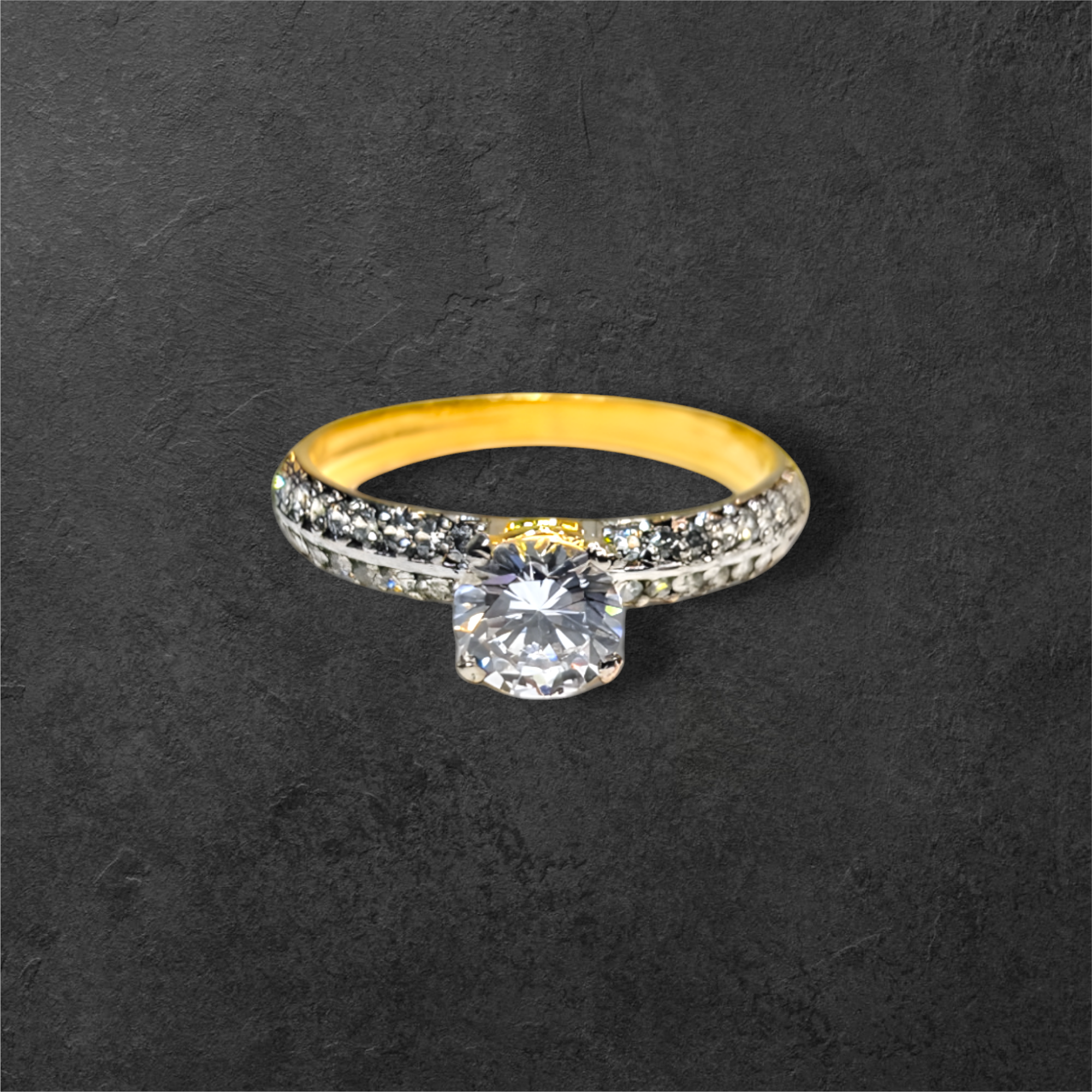 Solitaire Ring Sterling Silver