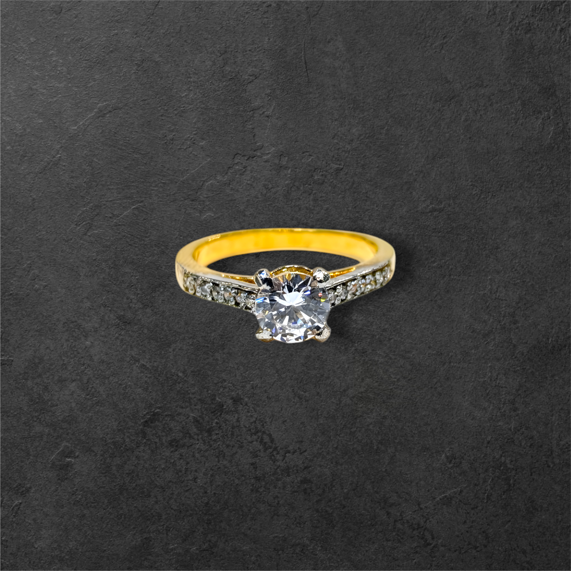 Solitaire Ring Sterling Silver