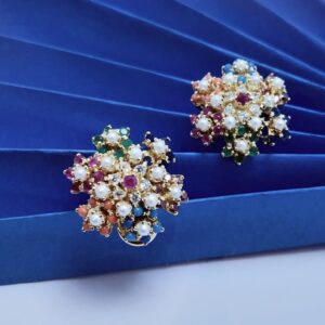 Tops Pair with Naurattan Colors. (925 Silver)