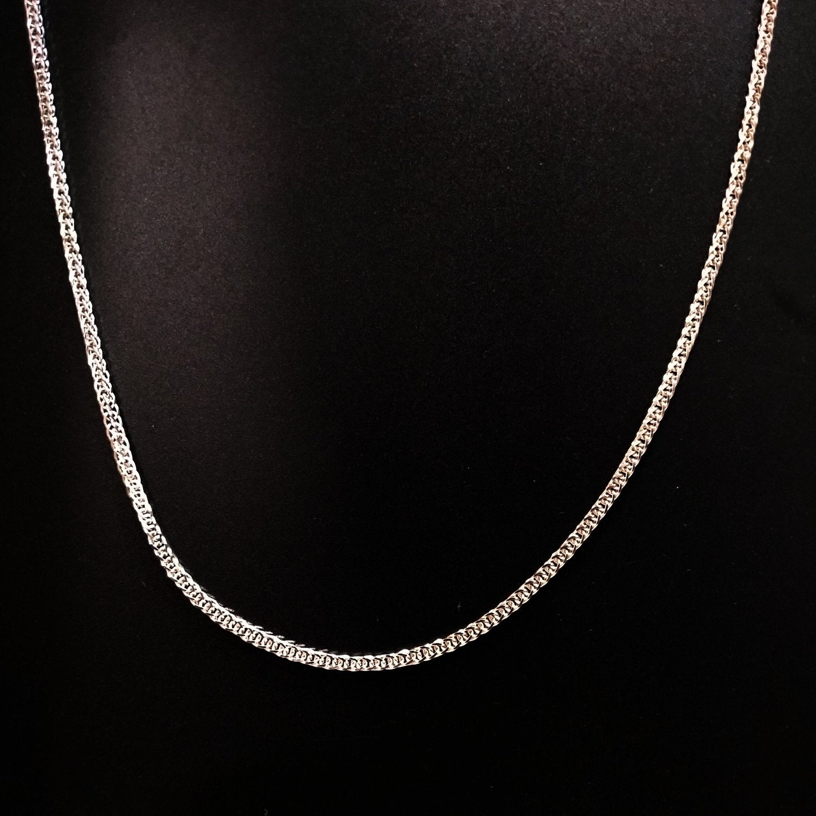 925 Silver Double Square Chain