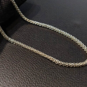 Silver (Simple Square) Chain Premium Quality Rhodium Plated
