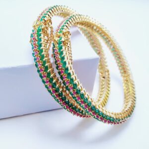 Emerald Bangles Pair .