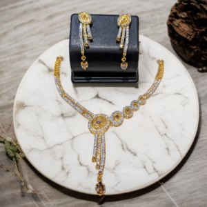 Bright Zircon Necklace Set