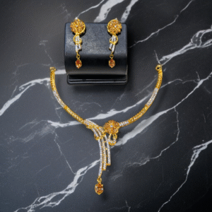 Radiant Zircon Necklace Set