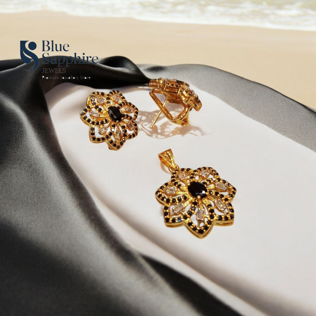 Midnight Bloom Pendant Set - Image 2