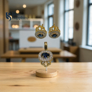 Blue Sapphire Jewelry Set