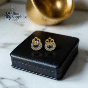 Blue Sapphire Studs