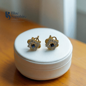 Sapphire Glow Studs