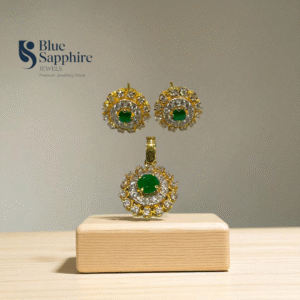 Emerald Radiance Pendant Set