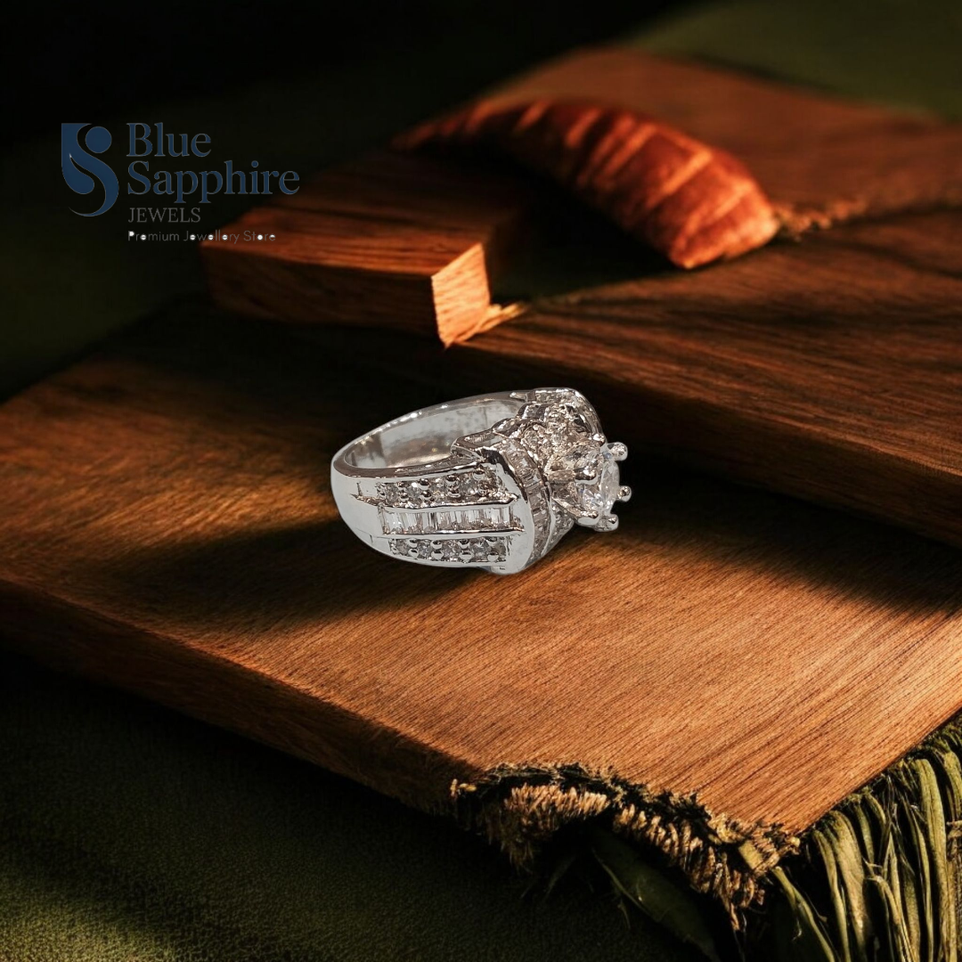 Majestic Halo Cut Ring