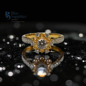 Floral Cluster Zircon Ring