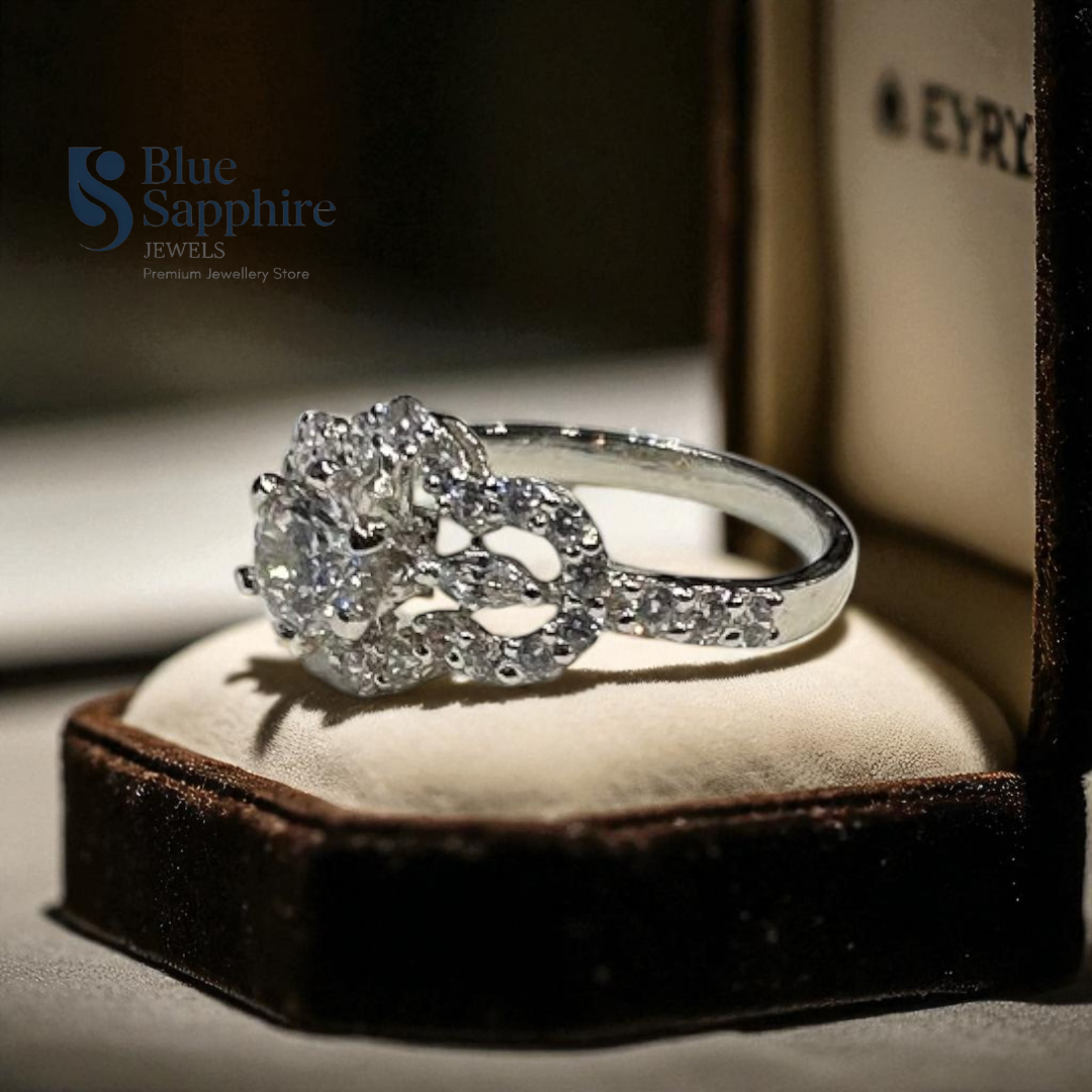 Floral Halo Design Ring - Image 2